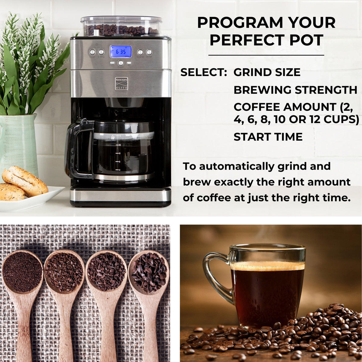 Burr grind and brew coffee makers best sale